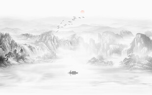 新中式水墨画