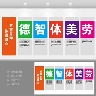 德智体美劳文化墙
