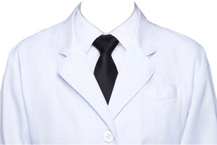 黑色领带白大衣白大褂衣服素材