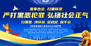 扫黑除恶展板背景