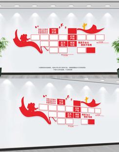 消防文化照片展示墙