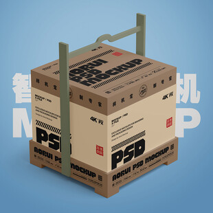 仿古包装盒样机