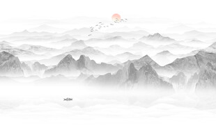水墨山水画