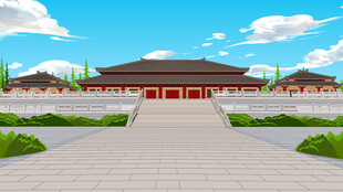 汉朝未央宫插画