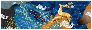 抽象艺术麋鹿画