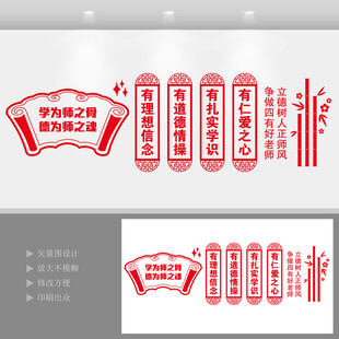 四有好老师文化墙