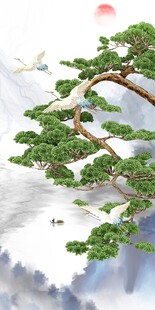 松鹤延年玄关