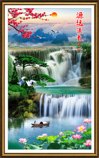 竖幅山水画