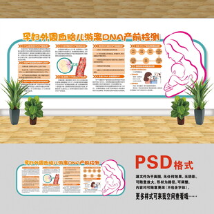 无创DNA检查文化墙