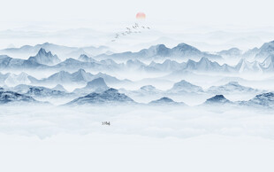 山水水墨画