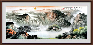 聚宝盆风水画