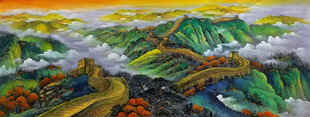 长城国画客厅山水画