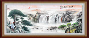 迎客松装饰画