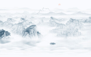 山水背景墙