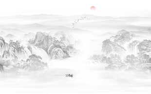 水墨画山水画