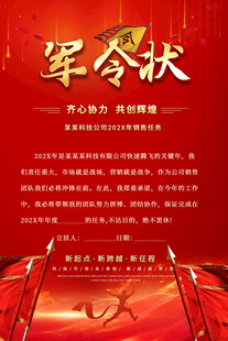 军令状海报