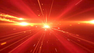 红色光芒放射特效背景