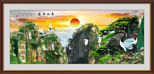 泰山风景画