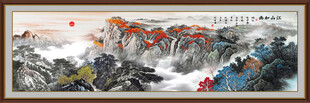 泰山日出国画