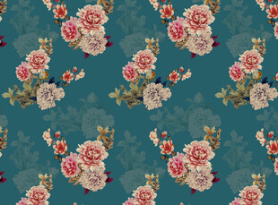 复古花卉图案背景