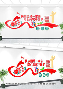 民族团结文化墙