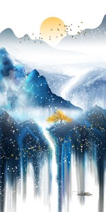 抽象山水画