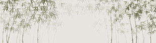 新中式水墨竹林背景墙