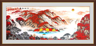 聚宝盆风水画