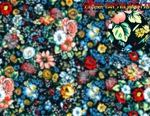 多彩花卉图案