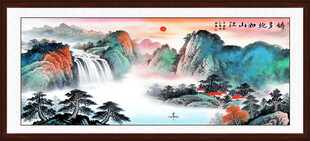 紫气东来国画
