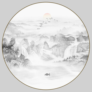 水墨山水画