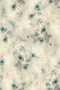 淡雅花卉图案布纹纹理