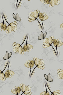 花卉蝴蝶图案背景纹理