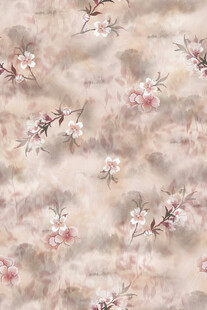 淡粉花卉纹理背景图