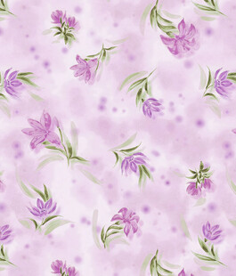 淡紫色花卉无缝图案背景