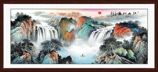 紫气东来国画