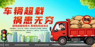 治理超载超限展板