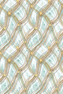 几何线条交织的清新图案