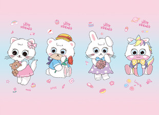 可爱萌趣小动物卡通形象