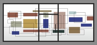 现代简约抽象几何装饰画