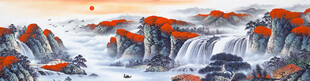 山水客厅风景画
