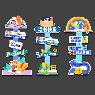 读书日 立牌指示牌引导牌