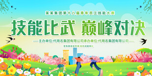 技能比武展板