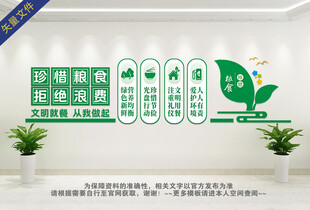 食堂展板文化墙