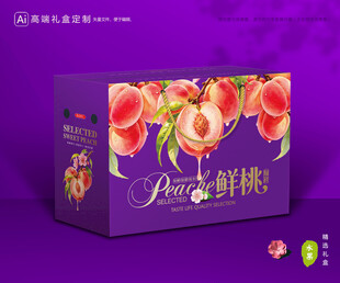 冬桃包装 桃子礼盒